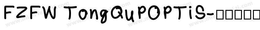 FZFW TongQuPOPTiS字体转换